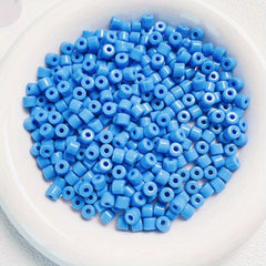 50pcs Gradient Solid Barrel Beads 6mm Cylindrical Mobile Phone Chain DIY Jewelry