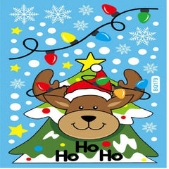 Christmas Decoration Glass Stickers Snowman Reindeer Candy Man