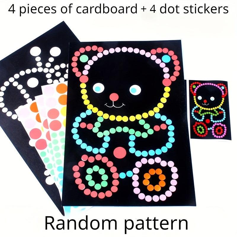 Colorful Dot Primary Mosaic Puzzle Stickers DIY Education Toy