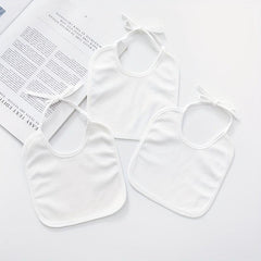 5pcs Blank Bib DIY Painted Waterproof Reusable Fabric Bib
