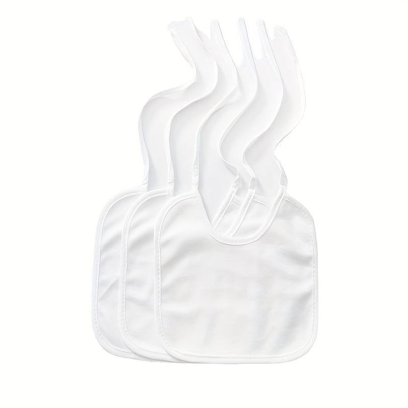 5pcs Blank Bib DIY Painted Waterproof Reusable Fabric Bib