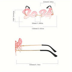 Metal Frame Decorative Sunglasses for Men Women