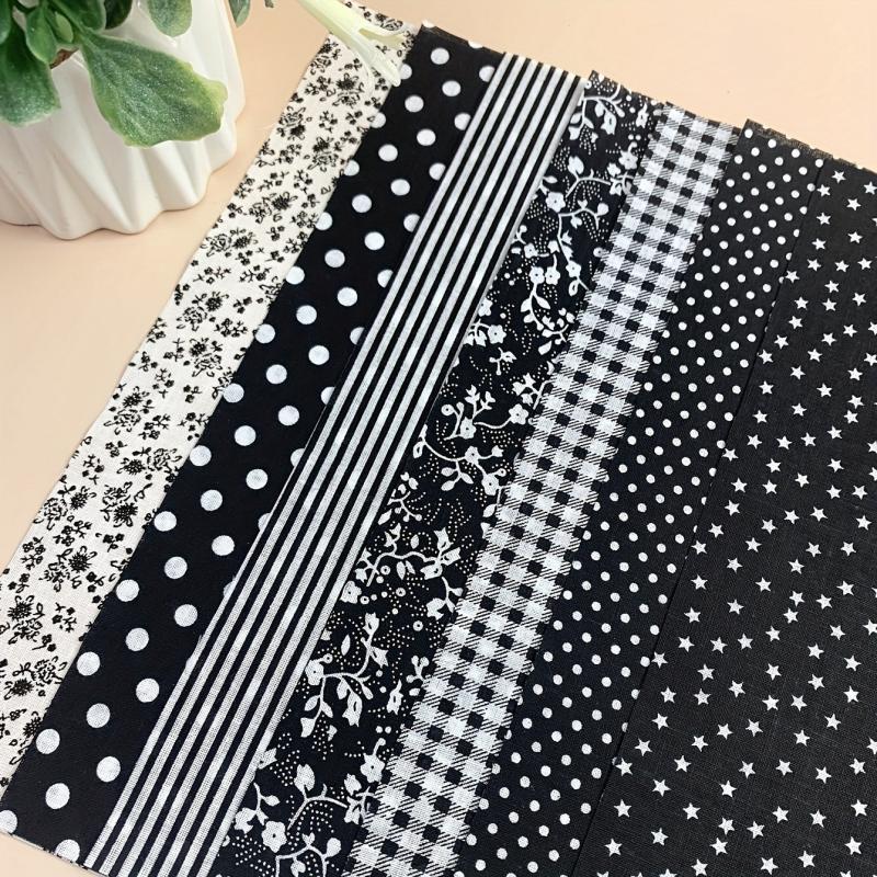 7pcs DIY Flower Series Cotton Fabric Block Printed Fabric Group Handicraft