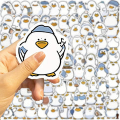 100pcs Little Duck & Brother Stickers Learning Toys DIY Party Supplies