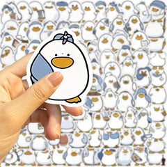 100pcs Little Duck & Brother Stickers Learning Toys DIY Party Supplies