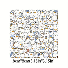 100pcs Little Duck & Brother Stickers Learning Toys DIY Party Supplies