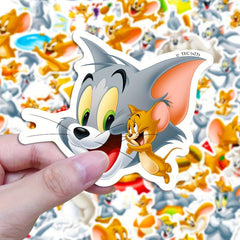 50pcs Cartoon Animal Stickers Waterproof for Laptop Water Bottles Skateboard