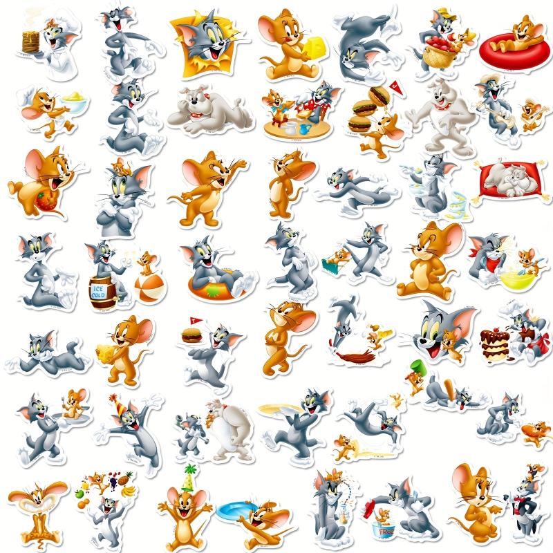 50pcs Cartoon Animal Stickers Waterproof for Laptop Water Bottles Skateboard