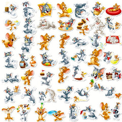 50pcs Cartoon Animal Stickers Waterproof for Laptop Water Bottles Skateboard