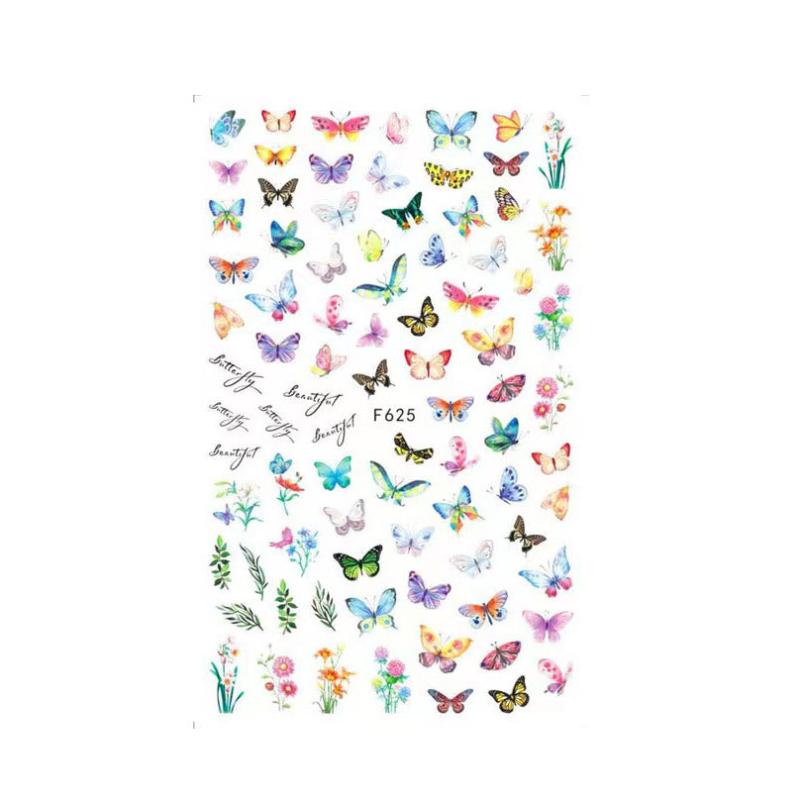 Colorful Butterfly Nail Art Stickers DIY Accessories