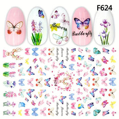Colorful Butterfly Nail Art Stickers DIY Accessories