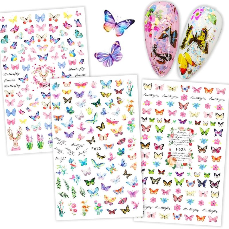 Colorful Butterfly Nail Art Stickers DIY Accessories