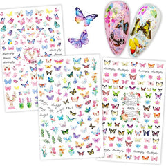 Colorful Butterfly Nail Art Stickers DIY Accessories