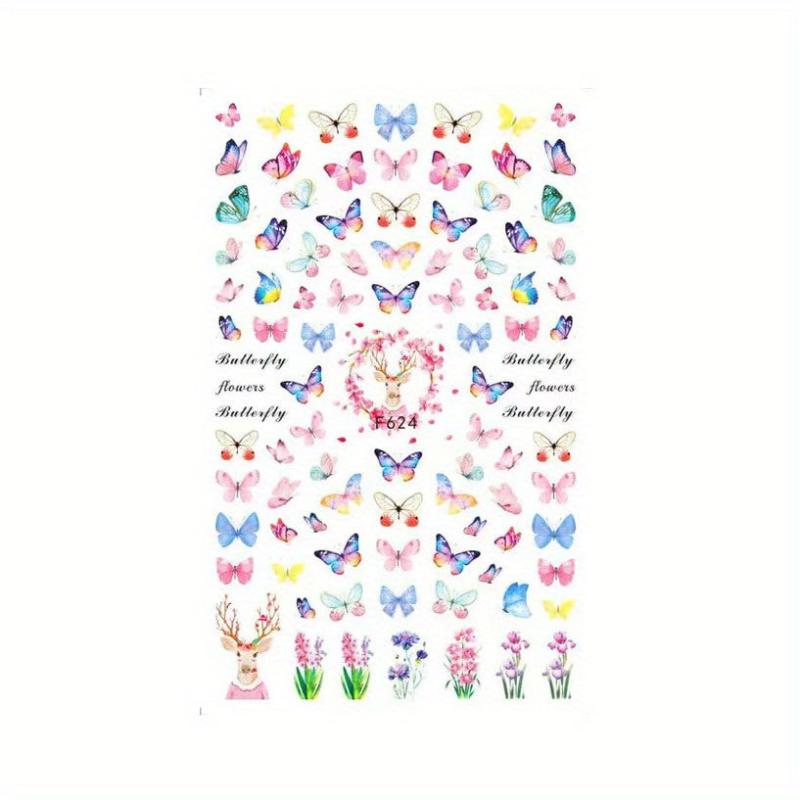 Colorful Butterfly Nail Art Stickers DIY Accessories