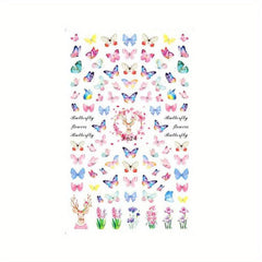 Colorful Butterfly Nail Art Stickers DIY Accessories