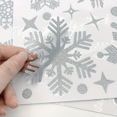 Christmas Snowflake Window Clings Stickers
