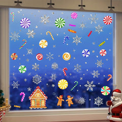 Christmas Snowflake Window Clings Stickers