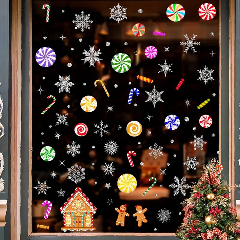 Christmas Snowflake Window Clings Stickers