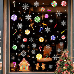 Christmas Snowflake Window Clings Stickers