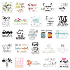 50 Inspirational Spanish Stickers for Devices & More
