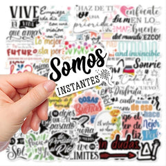 50 Inspirational Spanish Stickers for Devices & More