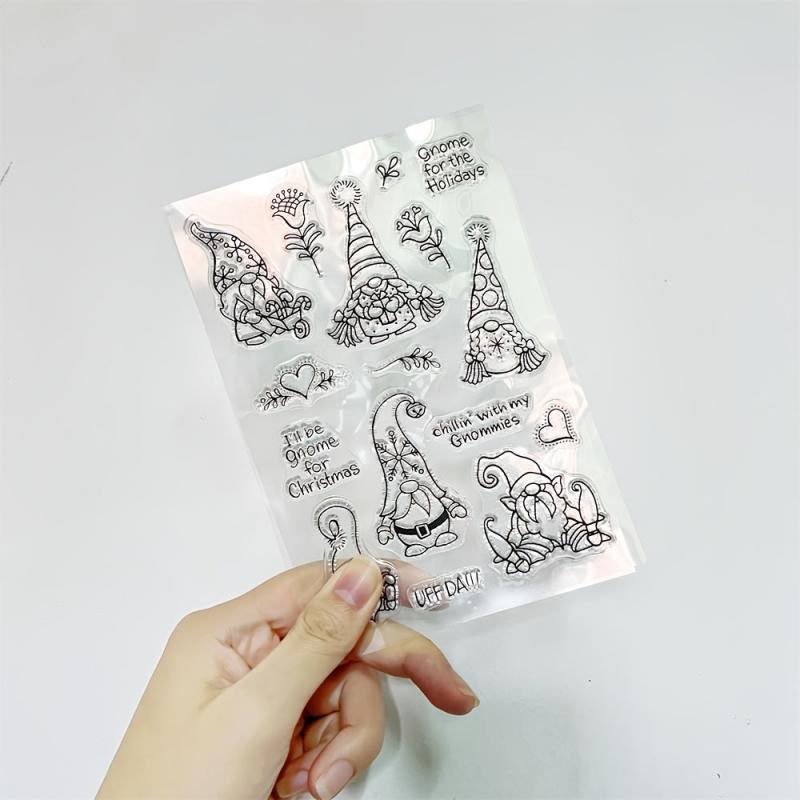 Christmas Gnome Silicone Stamp Seal for Kids