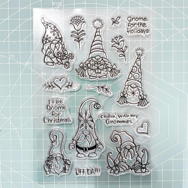 Christmas Gnome Silicone Stamp Seal for Kids