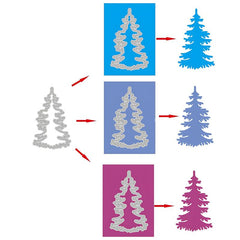DIY Christmas Tree Metal Cutting Dies for Paper Art