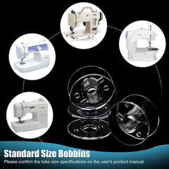 25pcs Plastic Thread Spools For Sewing Machines With Thread Box