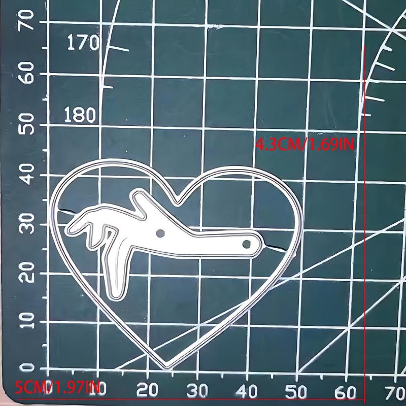 Hand Heart Interconnection Carbon Steel Mold For Handcraft Paper Art