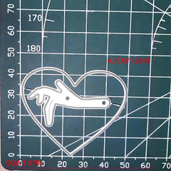 Hand Heart Interconnection Carbon Steel Mold For Handcraft Paper Art