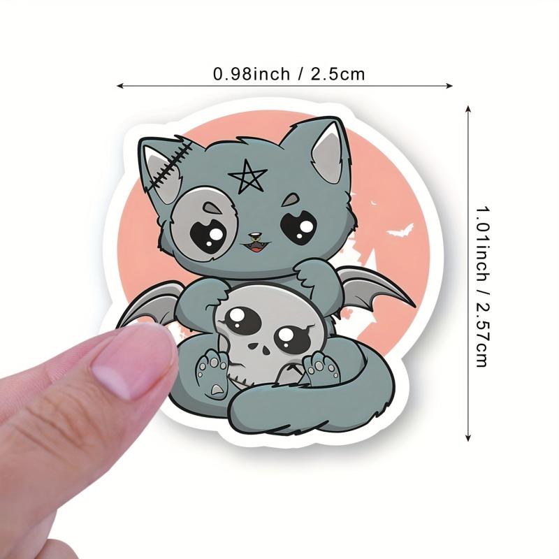 500pcs Gothic Stickers Roll Vinyl Halloween Stickers For Kids Teens