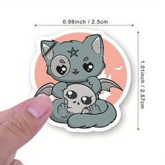 500pcs Gothic Stickers Roll Vinyl Halloween Stickers For Kids Teens