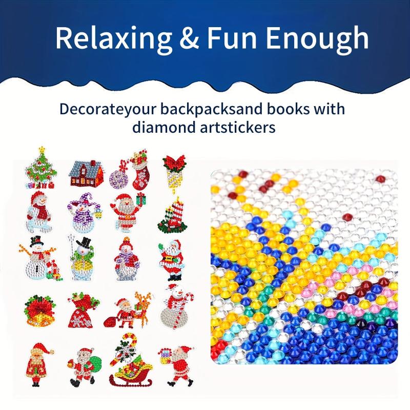 Christmas Cartoon Diamond Decals Kit - Diamond Painting Stickers