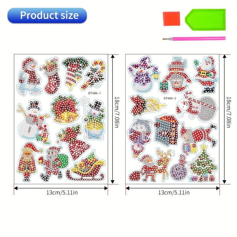 Christmas Cartoon Diamond Decals Kit - Diamond Painting Stickers
