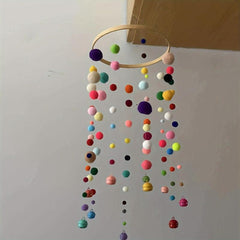 Pom Pom Balls Wind Chimes DIY Set Room Decoration Pendant