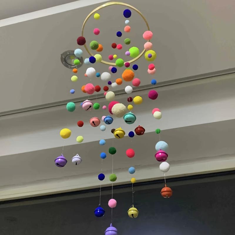 Pom Pom Balls Wind Chimes DIY Set Room Decoration Pendant