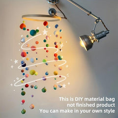 Pom Pom Balls Wind Chimes DIY Set Room Decoration Pendant
