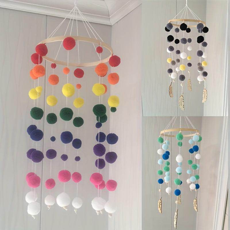 Pom Pom Balls Wind Chimes DIY Set Room Decoration Pendant