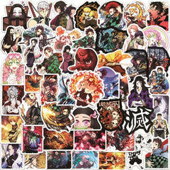 50pcs Manga Ghost Exterminator Stickers for Water Cup and Notebook