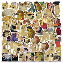 50 Funny Dog Meme Stickers Laptop Skateboards Luggage Phone Toy Waterproof