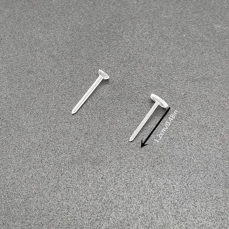 Clear Plastic Ear Studs Earring Accessories Flat Pins