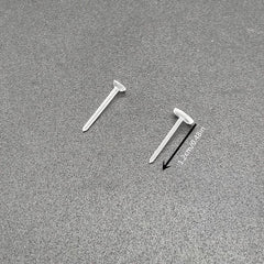 Clear Plastic Ear Studs Earring Accessories Flat Pins