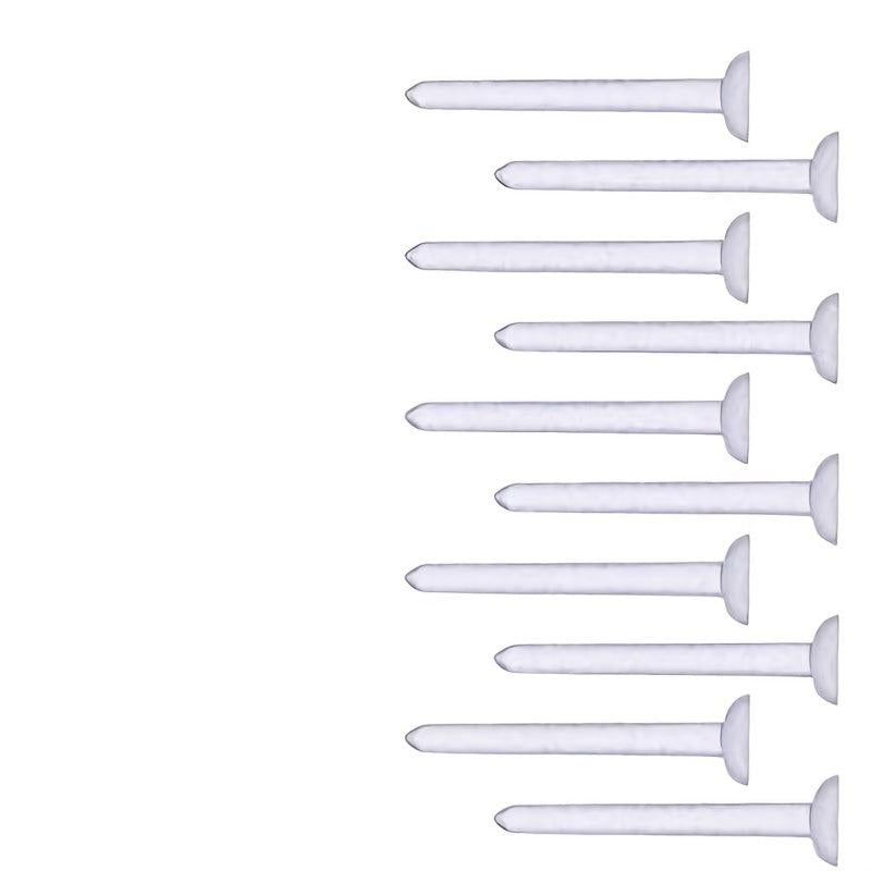 Clear Plastic Ear Studs Earring Accessories Flat Pins