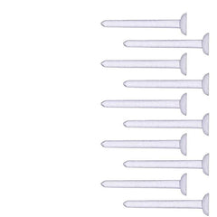 Clear Plastic Ear Studs Earring Accessories Flat Pins