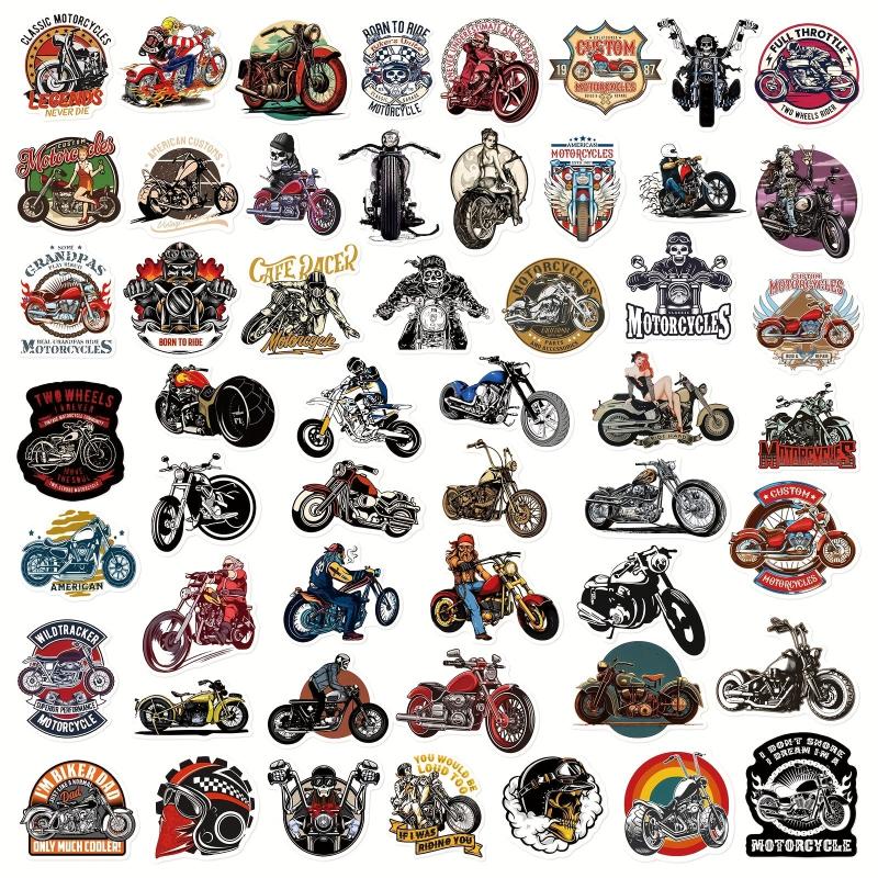 50pcs Motorcycle Skateboard Laptop Waterproof Stickers