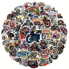 50pcs Motorcycle Skateboard Laptop Waterproof Stickers
