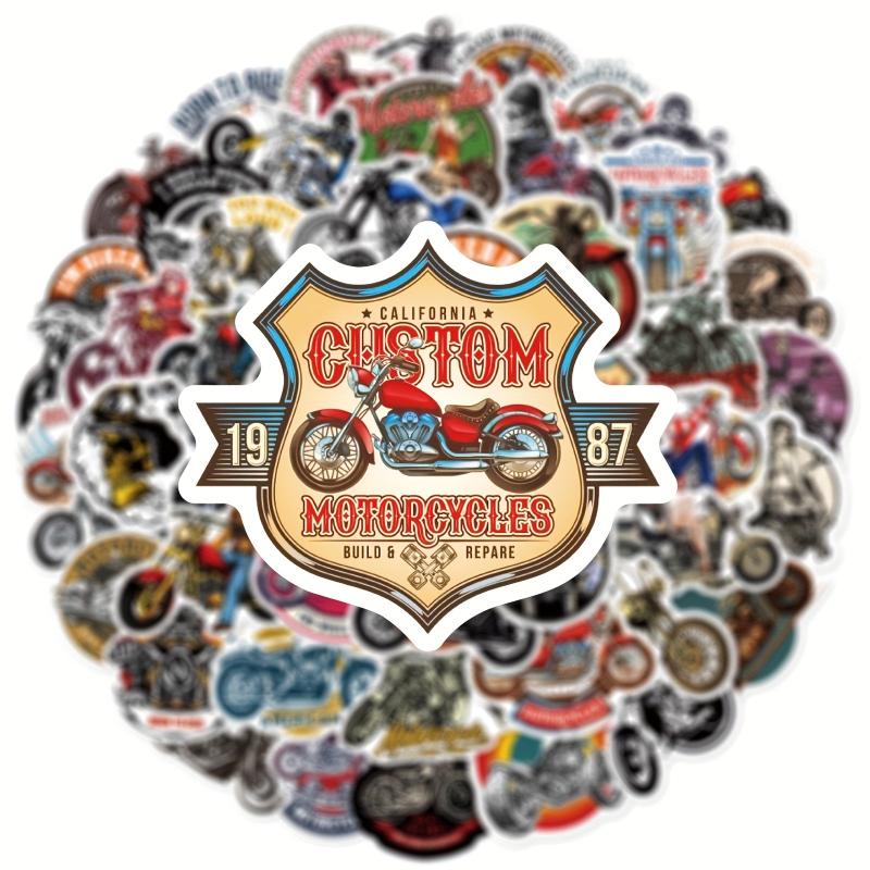 50pcs Motorcycle Skateboard Laptop Waterproof Stickers