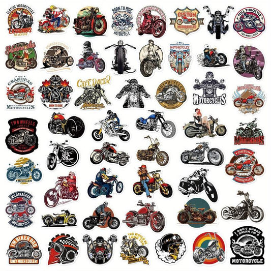 50pcs Motorcycle Skateboard Laptop Waterproof Stickers
