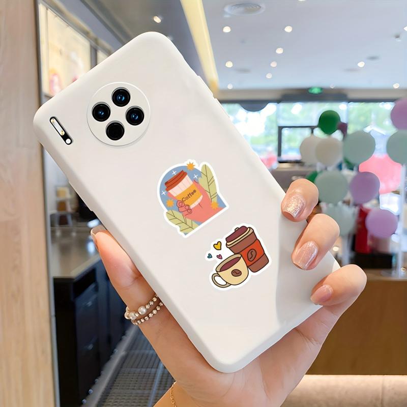 500pcs Coffee Sticker Roll for Parties & Accessorizing